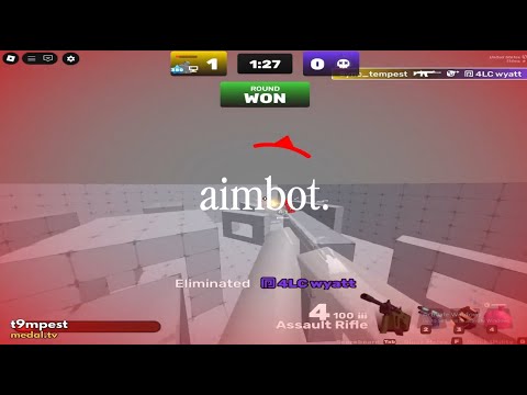 blatantly aimbotting in rivals