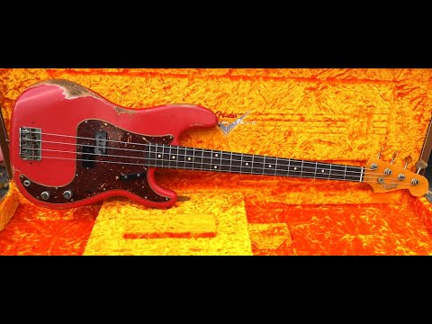 Fender Custom Shop 1960 Precision Bass Fiesta Red