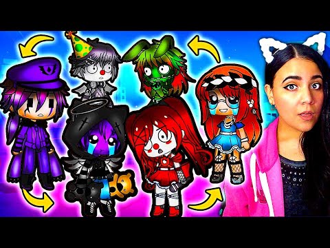 💜 The Afton Family Switches Abilities for 24 Hours! 💜 FNAF Gacha Life Mini Movie Reaction