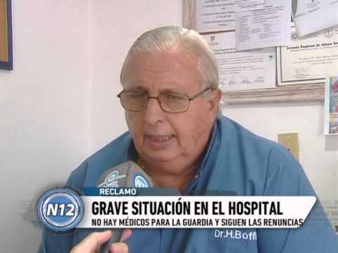 CANAL 12 T.Lauquen - Boffi (faltan medicos guardia hospital) (nota 1)