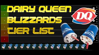 Dairy Queen Blizzards Tier List
