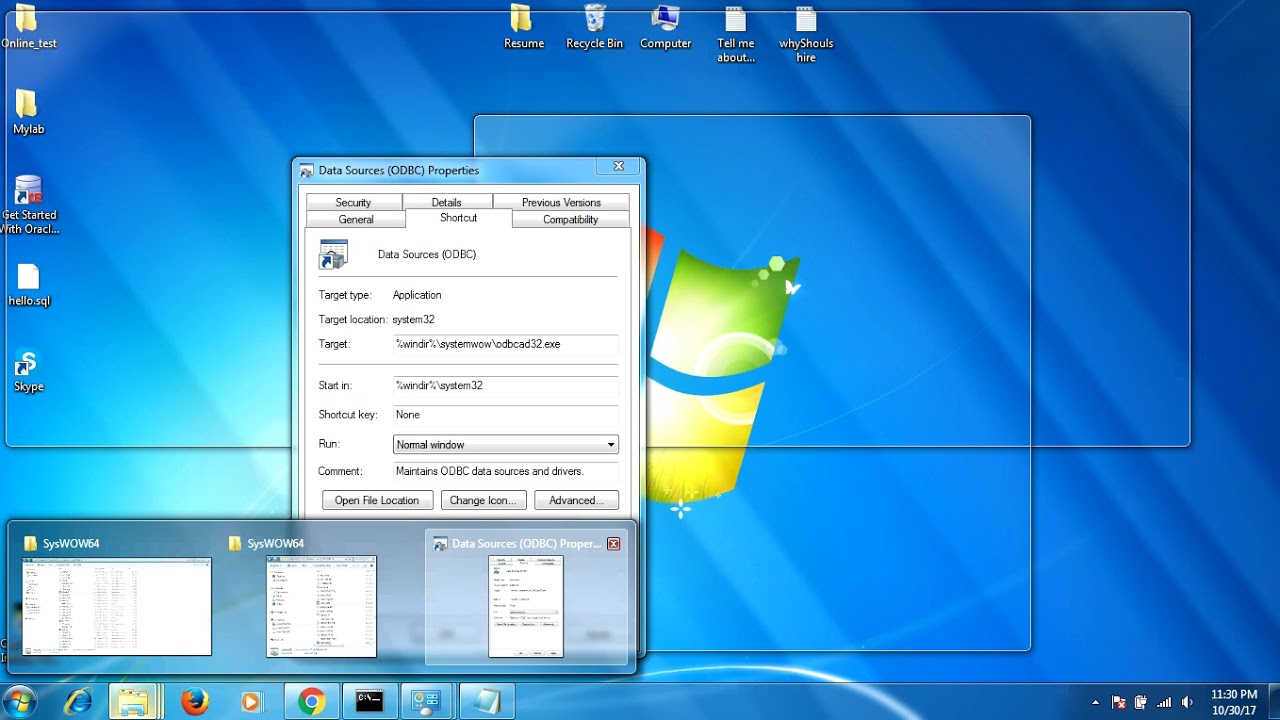 ODBC driver not found error! solved
