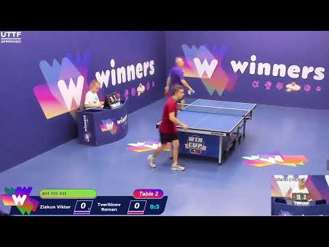 WINners CUP table 2  14.10 Ziakun Viktor - Tveritinov Roman  19:45