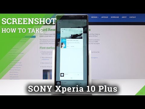 How to Take Screenshot in Sony Xperia 10 Plus