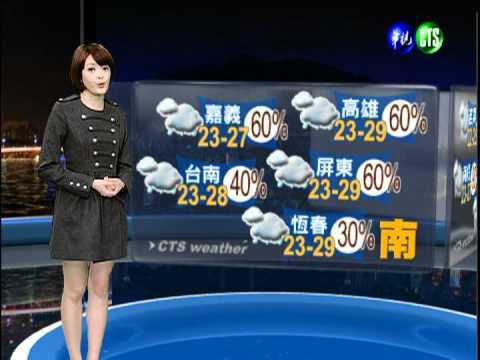 十一月十八日華視晚間氣象