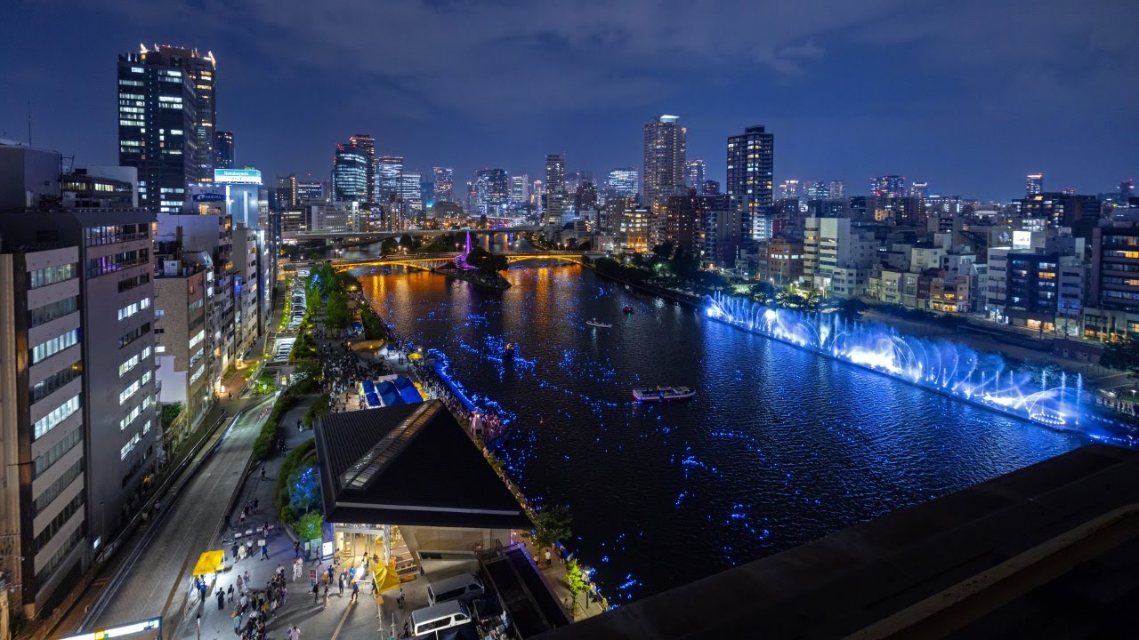 [4K] 令和OSAKA天の川伝説 2025 & 水と光のウォーターショー タイムラプス撮影 Reiwa Osaka Legend of the Milky Way 2025 Time-lapse