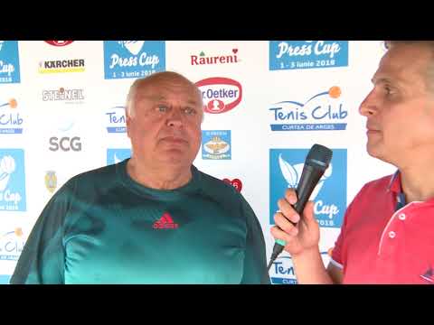 Interviu Gheorge Bortan, Director General Tenis Club Curtea de Arges - Press Cup Dr. Oetker 2018