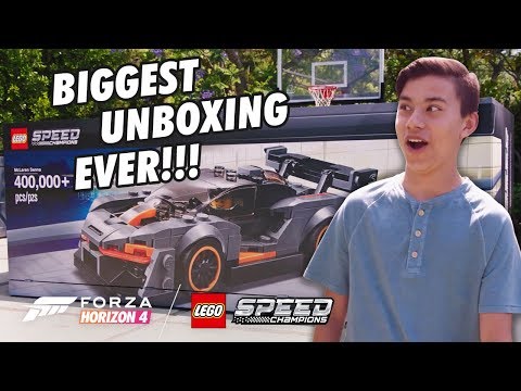 MY BIGGEST UNBOXING EVER!!! LEGO Speed Champions McLaren build and LEGO Forza Horizon 4