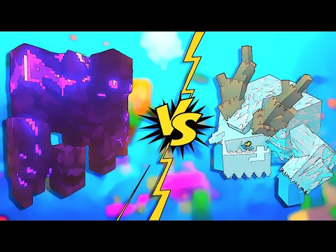 Ender Golem VS Frostmaw ||  [Minecraft Mob Battle]