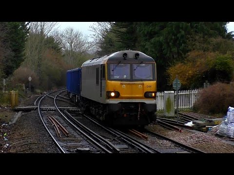 GBRf 92044 Couperin passes through Otford en route towards London 9/3/23
