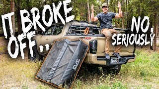 My Rooftop Tent BROKE OFF! - Plus BONUS Tent Pulley/Hoist System