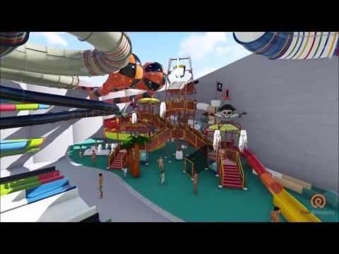 Render Video Suntago Water World  Park of Poland by Polin Waterparks