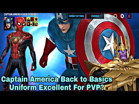Captain America Back to Basics Uniform Excellent For PVP? - Marvel Future Fight