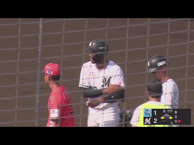 【みやざきPL】マリーンズ・アセベド 外角の球を上手くとらえて勝ち越しのタイムリーヒットを放つ!! 2025年10月16日 千葉ロッテマリーンズ 対 四国アイランドリーグplus選抜