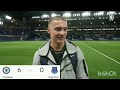 Chelsea 6-0 Everton (Cole Parmer- Chelsea playerreaction) Premier league highlights
