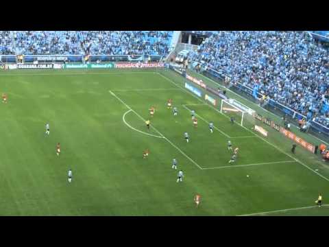 Grêmio 1x1 Inter - 04 08 2013 gols Barcos e Damião