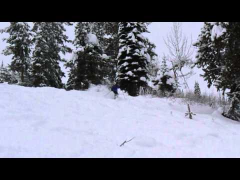 Cooper loves skiing Kimberley!