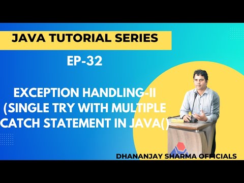 Ep 32 Java Tutorial Single Try With Multiple Catch Statement In Java Exception Handling 2