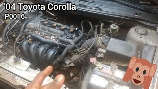 update P0016 Toyota Corolla