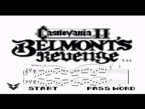 Castlevania II: Belmont's Revenge - Short Jingles (Piano Sheet Music)