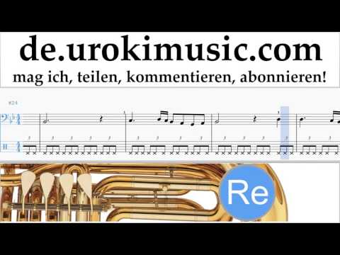 Tuba Lernen Schubert - Ave Maria Tabulatur Teil#2 um-b995