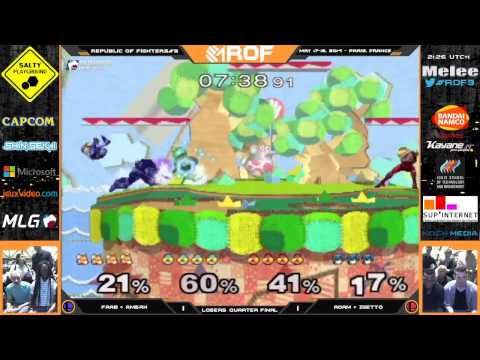 RoF#3 - Faab + Amsah vs Adam + Zgetto - SSBM Teams Loser Quarter Final