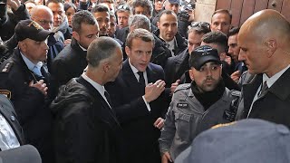 President Macron loses temper with Israeli securit