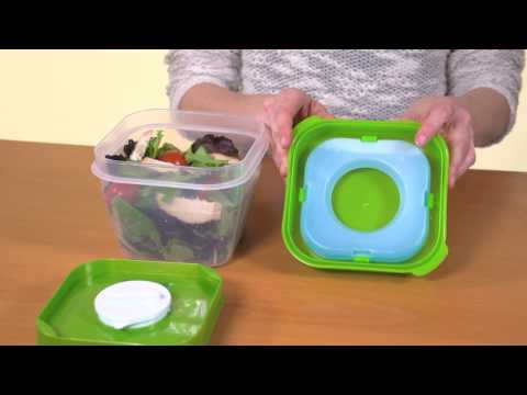 Fit & Fresh Salad Shaker Lunch Container Video