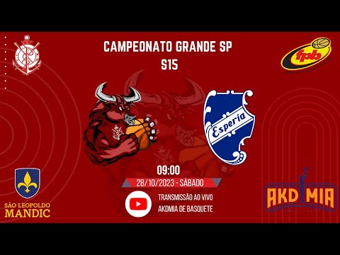 Regatas x Esperia: Campeonato Grande SP 2023 de Basquete, Sub15.