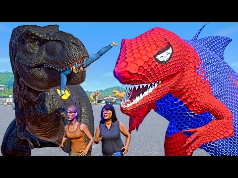 SPIDER-MAN NO WAY HOME Jurassic World Evolution Dinosaurs Fight