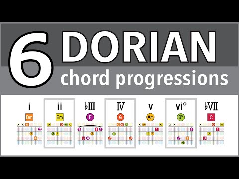 6 Chord Progressions in the DORIAN Mode