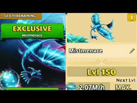 MISTMENACE Titan Mode Max Level 150 | Exclusive Tide Glider | Dragons: Rise of Berk