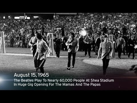 This Week In History: The Beatles Play Shea Stadium In Huge Gig Opening For The Mamas And The Papas