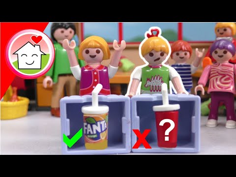 Playmobil Familie Hauser - Wähle nicht das falsche Getränk - Schulgeschichte mit Lena