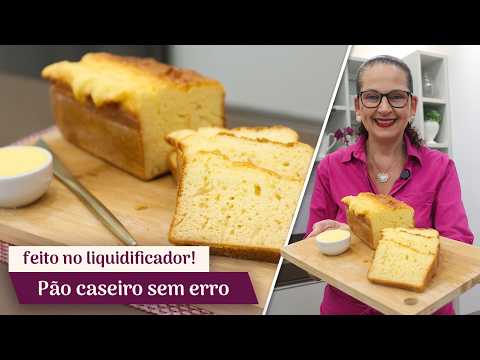 PÃO DE LIQUIDIFICADOR FOFINHO SEM FARINHA DE TRIGO E SEM SOVAR! FIZ EM 1 MINUTINHO - Isamara Amâncio