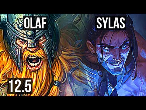 OLAF vs SYLAS (TOP) | 12/2/8, 1.1M mastery, 400+ games, Dominating | KR Diamond | 12.5