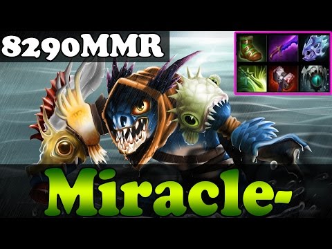 Dota 2 - Miracle- 8290MMR TOP 1 MMR IN THE WORLD Plays Slark vol 18 - Ranked Match Gameplay