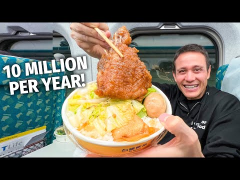Bullet Train Food in Taiwan!! Popular $2 Bento Lunchbox Review!!