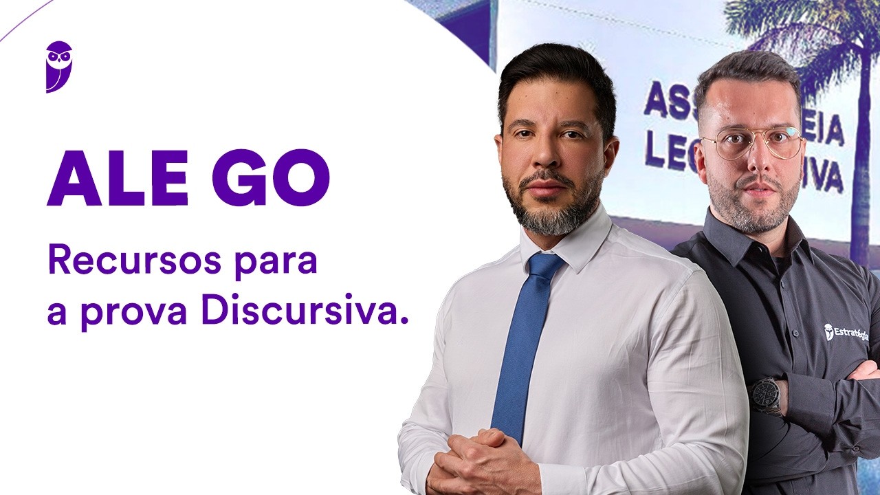 Concurso ALE GO: Recursos para a prova Discursiva