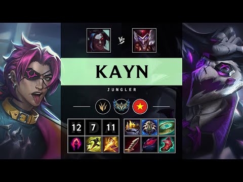 Kayn Jungle vs Shaco - VN Challenger Patch 25.17