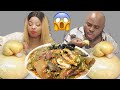 I'M FED UP MARRYING TO THIS MAN | ASSORTED OKRA SOUP & FUFU | AFRICAN FOOD MUKBANG