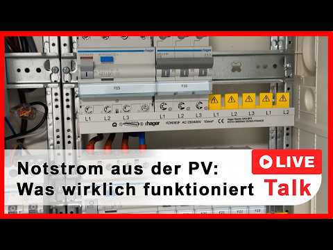 Notstrom aus PV & Speicher – So funktioniert eine  Backup-Lösung | Live Talk