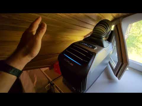 CHEAP MOTOR HOME AIR CONDITIONING COOLS THE ROOF TO 21°C! Ecoflow Wave 2 in the test. Real 5,500 BTU