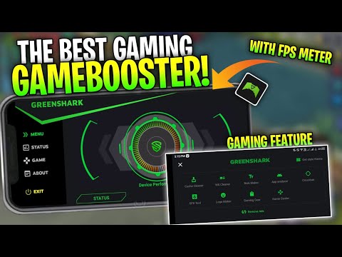 The Best Gaming GameBooster ( GreenShark Game Space) | With FPS Meter For All Devices