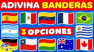 Adivina el PAÍS a través de su BANDERA 🧐🌎| Test Geografía | MegaQuiz Trivia