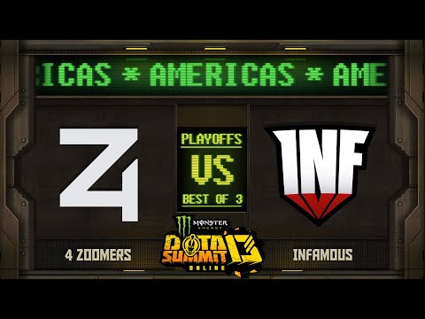 4Zoomers vs Infamous Game 1 - Monster Energy Dota Summit 13 Online NA/SA: Losers' Round 2 w/ SUNSfan
