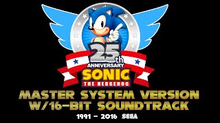 Sonic the Hedgehog (SMS) - w/16-Bit OST and SFX - *25th Anniversary*
