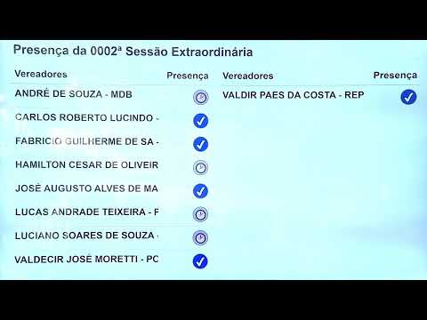 Sessão Extraordinária 14/04/2026
