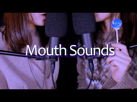ASMR 2人同時に心地よいマウスサウンド×飴の音 | Lollipop | Japanese