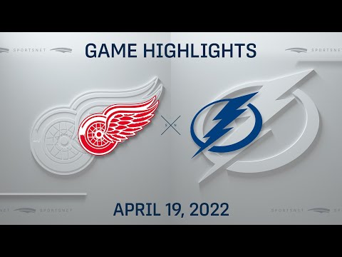 NHL Highlights | Red Wings vs. Lightning - Apr 19, 2022